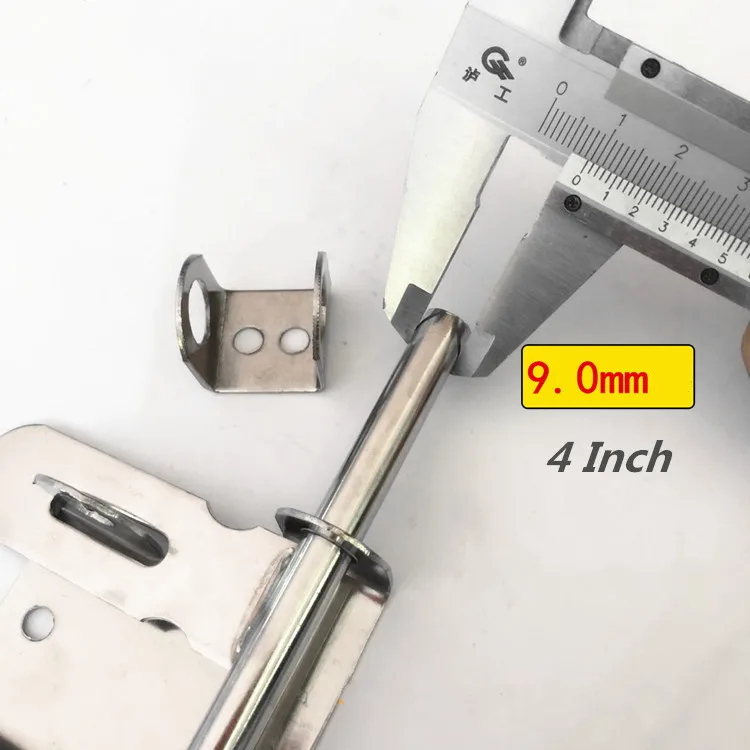Высокое качество нержавеющей стали анти-кражи дверных болтов 4/6/8 дюймовый болт безопасности замок дверные замки Комплектующие дверей