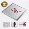 ULGKSD Shower Head 8/10/12 Inch Luxury Ultrathin Rainfall Shower Head Stainless Steel Chrome Nickel Bathroom Faucet Accessories 2