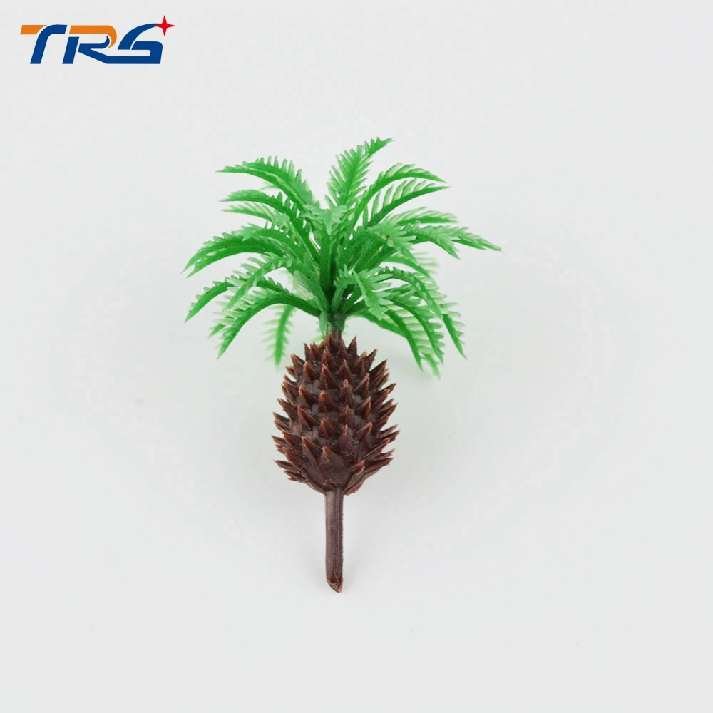 Teraysun 4.5cm scale model palm tree miniature tree toy plastic palm