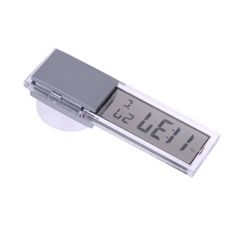 VODOOL Mini 2 в 1 ЖК-цифровой Авто Грузовик часы термометр с присоской AG10 Кнопка сотового батарея работает 90x27x15 мм