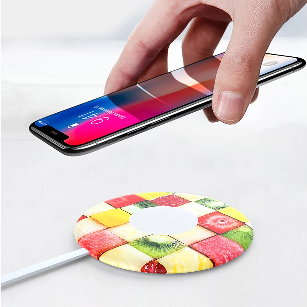 

Qi Wireless Charger Fast Wireless Charging For iPhone 8 X XR XS Max QC3.0 10W for Samsung S9 S8 Note 8 9 S7 USB Charger Pad