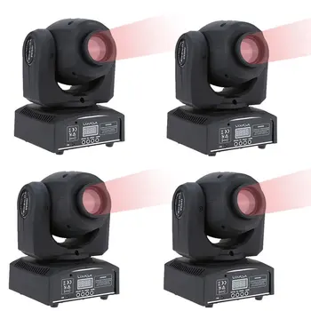 

DMX-512 Mini Moving Head Light RGBW LED Stage PAR Light with Shapes Automatic Professional Party Disco Show Sound Active