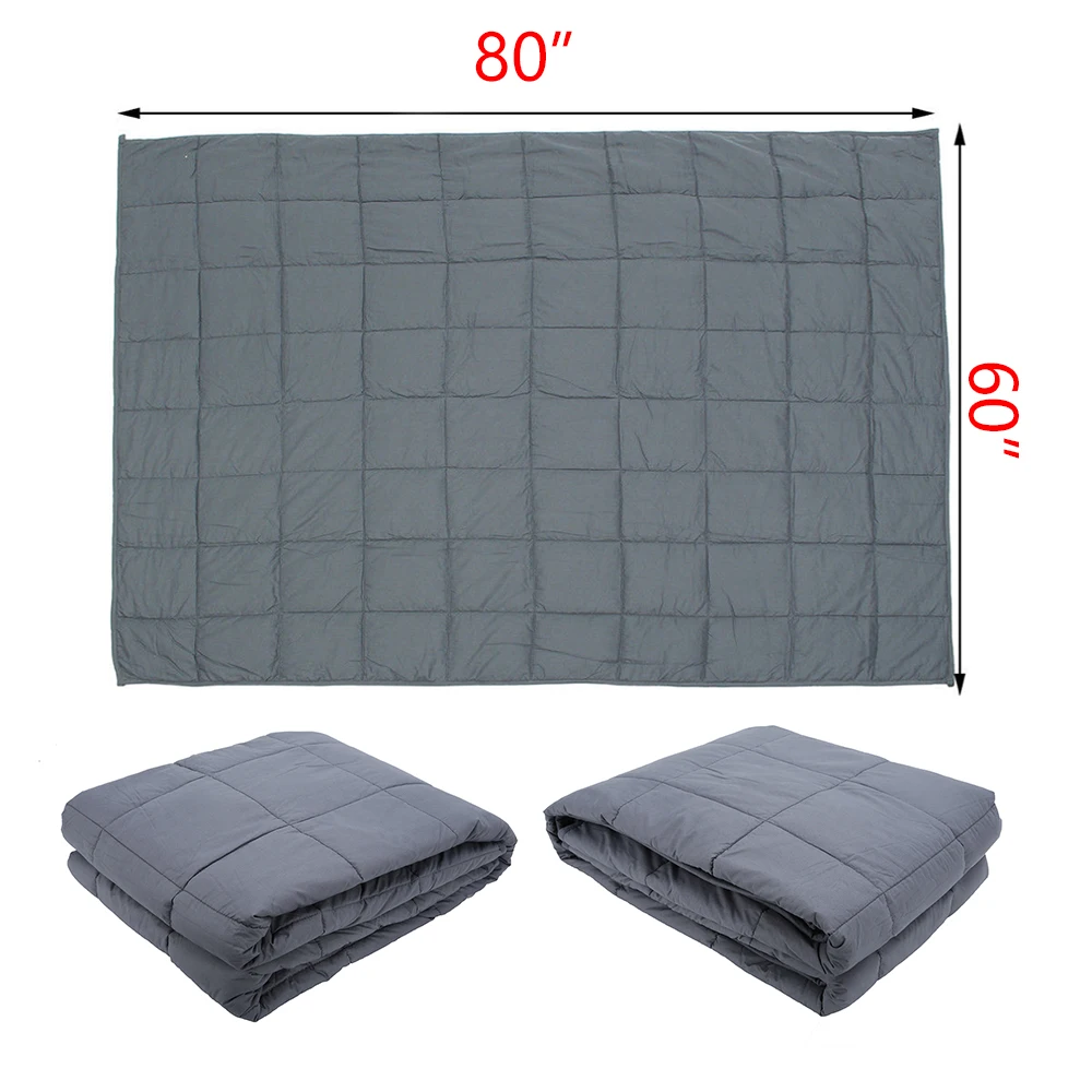 Summer Weighted Gravity Blanket Adult Natural Deep Sleep Reduce Stress