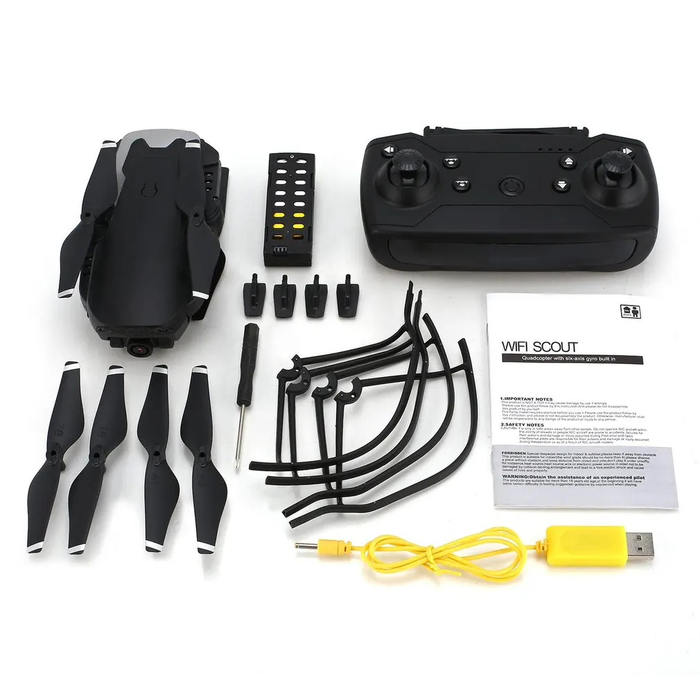 

668-Q1W 720P Foldable RC Drone RC Quadcopter with HD Camera Altitude Hold Helicopter Aerial Photo Live Transmission Video