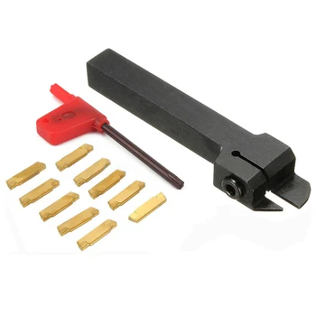 

1 Set Holder Boring Bar with 10pcs MGMN200-G Inserts Wrench for Lathe Turning Tools RT99