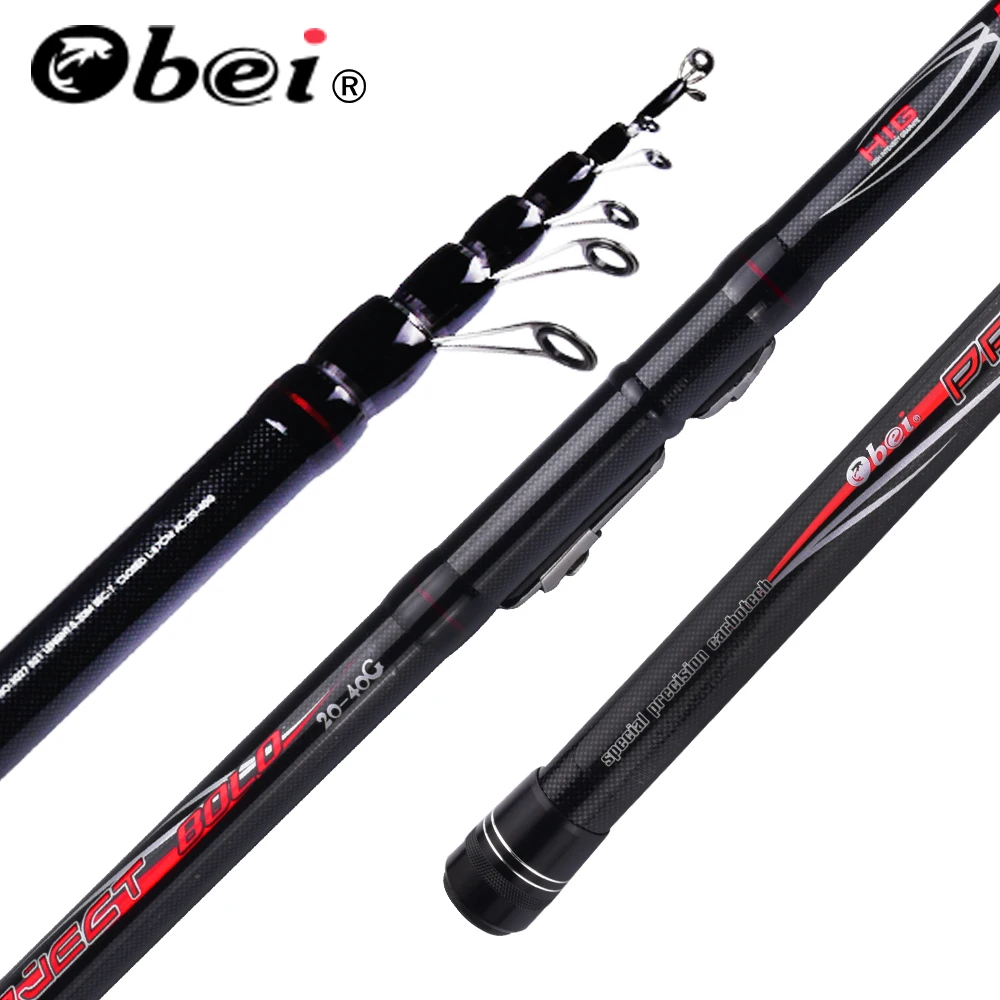 obei project Telescopic Portable Bolo Fishing Rod 3.8 6.0m Travel Ultra