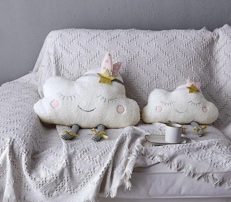 Новое поступление Ins Kawaii облако плюшевая подушка мультфильм мягкое Облако Подушка для игрушек Grils домашний Декор подарок на день рождения для детей