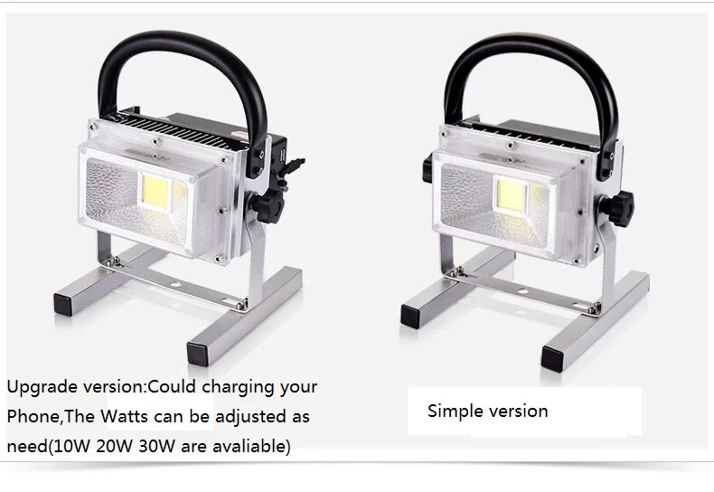 

Free Shipping Ip65 10w 20w 30w And Upgrade Version 10-30 Adjustable Portable Vehicle Mobile Emergency Cob Led Flood Lighting
