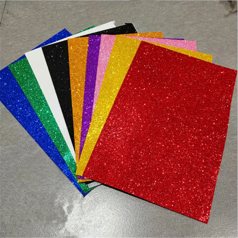 

A4 10pcs Flash Thick Sponge Paper With Rubber Powder EVA Foam Paper DIY Paper Craft Scrapbooking Paper Origami Colored Decor