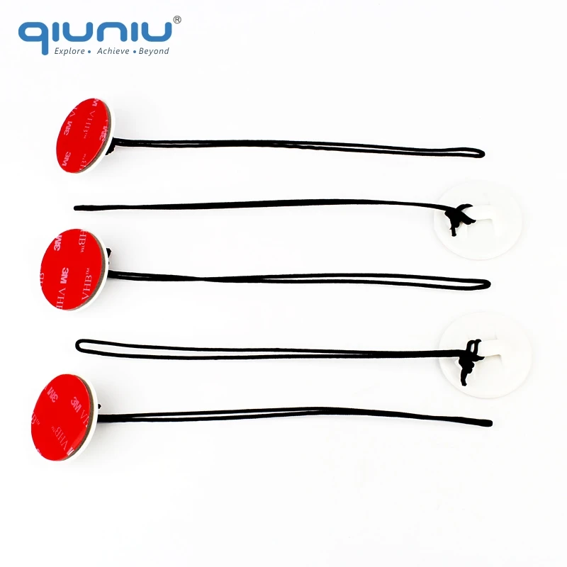 

QIUNIU 5x Safety Insurance Tether Straps w/ Sticker Mounting Kit for GoPro Hero 3 3+ 4 5 6 for Xiaomi Yi For Go Pro Accessories