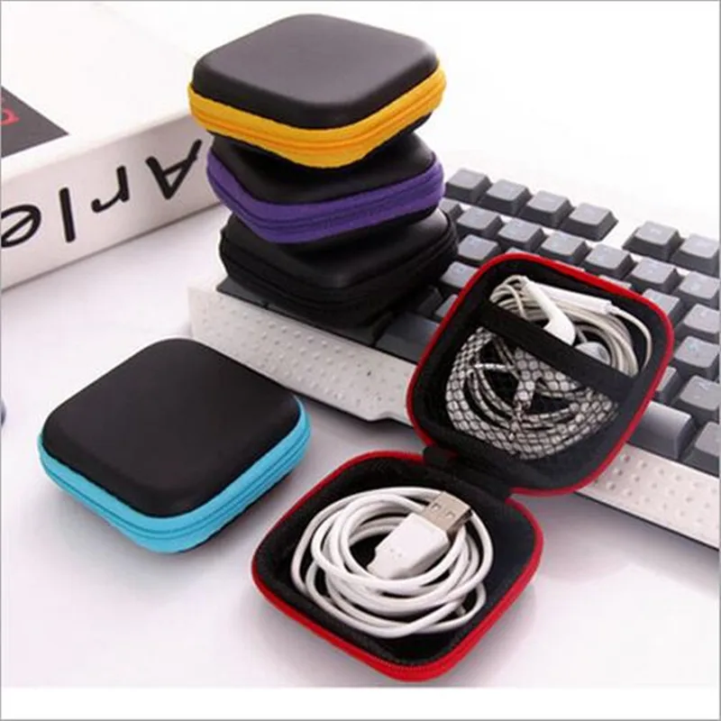 Classic Earphone Storage Bag Case For Headphone Earbuds Key Coin Hard
