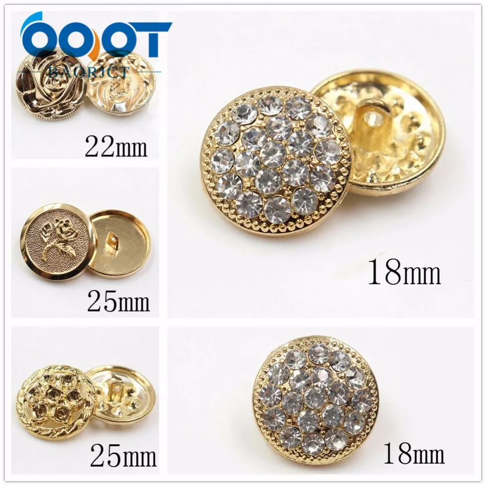 Фото OOOT BAORJCT 177275,10 шт./лот, 18/22/25 мм высококачественные классические модные металлические пуговицы, аксессуары для одежды «сделай сам» №1