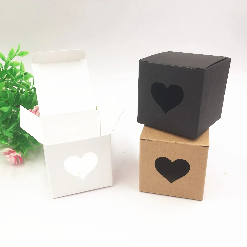 Kraft Paper Candy Box Square Shape Wedding Favor Gift Party Supply Packaging Bag 20pcs Wedding Candy Box