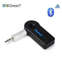 BGreen автомобильный Автомобильный Bluetooth до 3,5 мм Aux в аудио адаптер с микрофоном Поддержка Bluetooth громкой связи