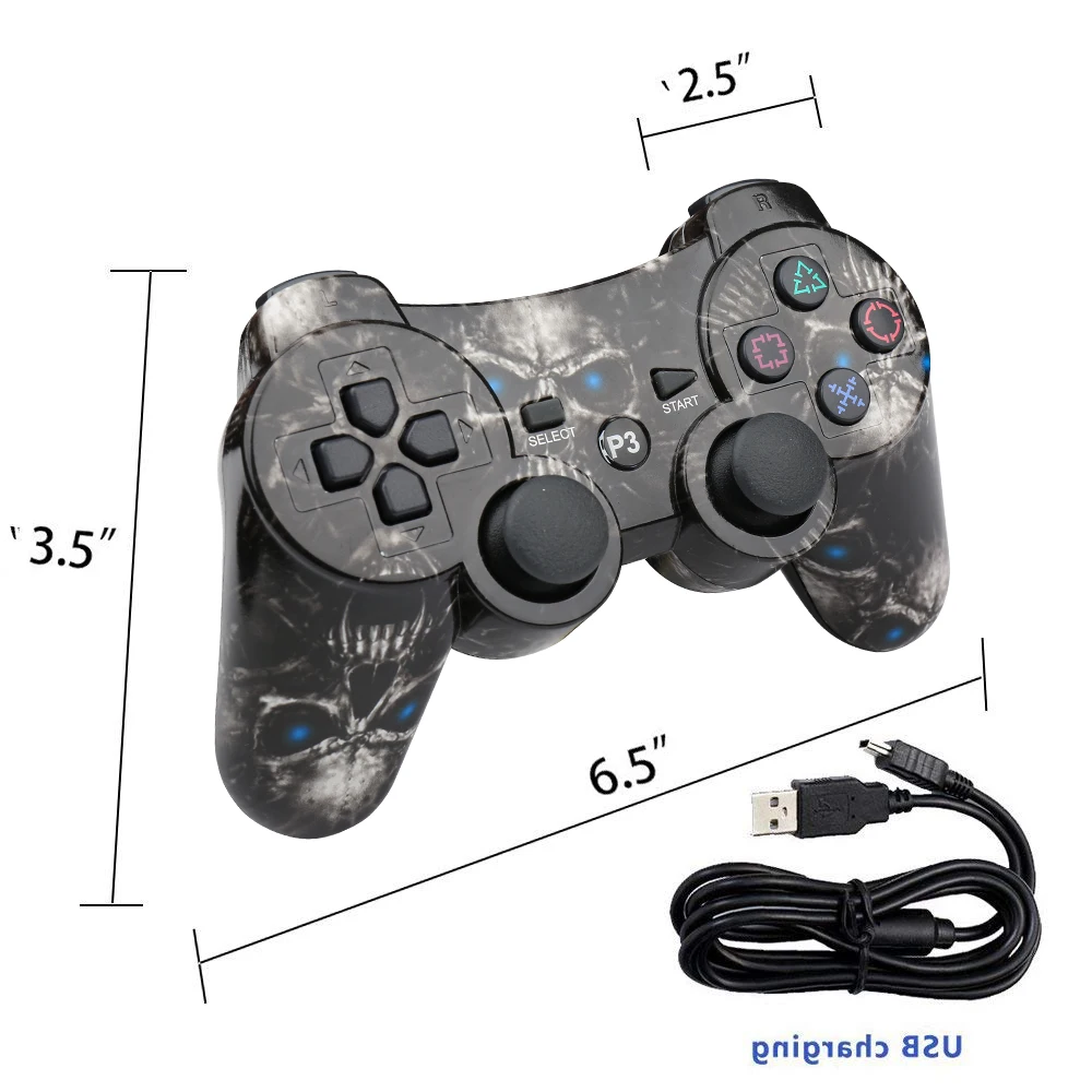 Беспроводной двойной джойстик K ISHAKO для PS3 геймпад Playstation 3 контроллер Sixaxis с
