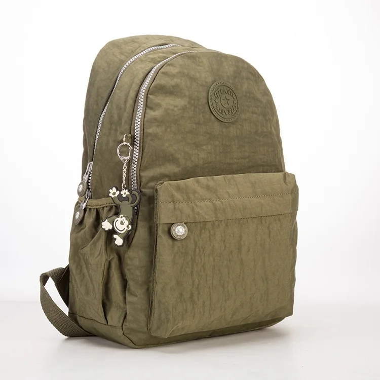 TEGAOTE нейлон печати рюкзак Для женщин школьные сумки для девочек-подростков Симпатичные Книга сумка студенческий рюкзак для ноутбука Женский мешок Dos 1317 - Цвет: arm green