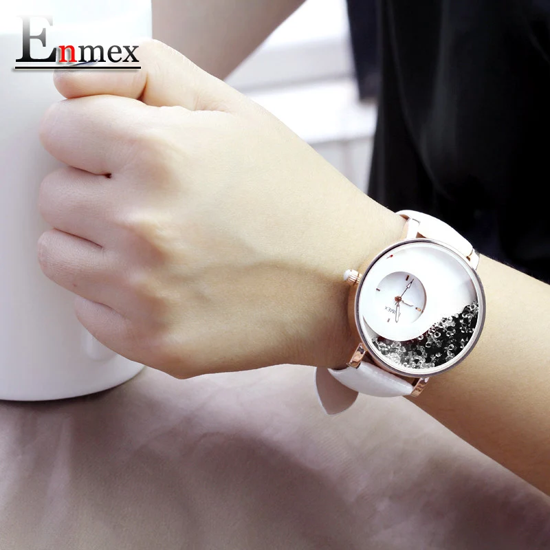 Prix pour 2016 festival Memorial Day cadeau Enmex femmes lumineux mains Cygne Lac montre-bracelet Sable bouteille mode quartz diamant montres Prix pour 2016 festival Memorial Day cadeau Enmex femmes lumineux mains Cygne Lac montre-bracelet Sable bouteille mode quartz diamant montres