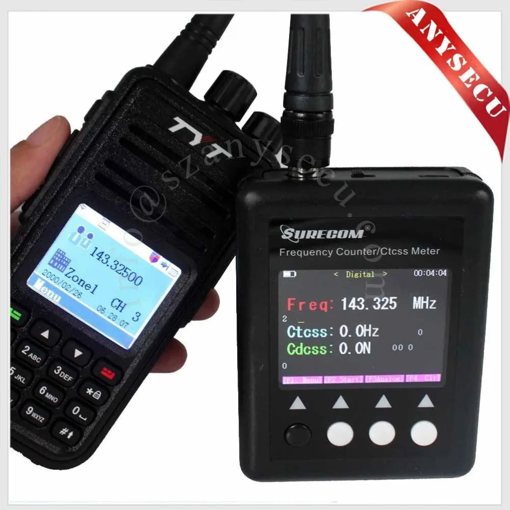 

SF401-PLUS Portable Frequency Counter with CTCCSS/DCS Decoder w UHF Antenna