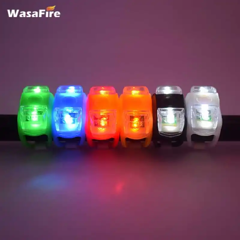 Clearance WasaFire 3 Modes Silicone Bicycle Safety Lighting LED Lights Lamp Flashlight bike Luz Bicicleta Handlebar Warning Bike Light 5