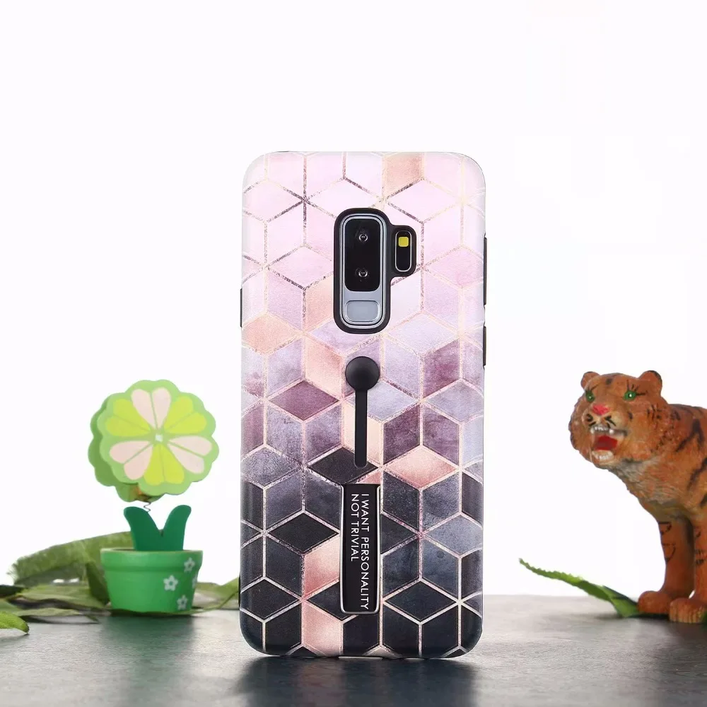 Чехол для Samsung Galaxy Note 9 с цветными бриллиантами подставка держателя кольца чехол S9