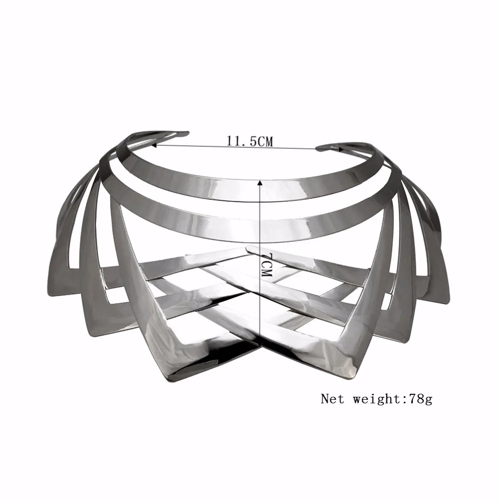 MANILAI, Трендовое дугообразное металлическое колье с большим крутящим моментом, женское индийское геометрическое ожерелье, ювелирное изделие