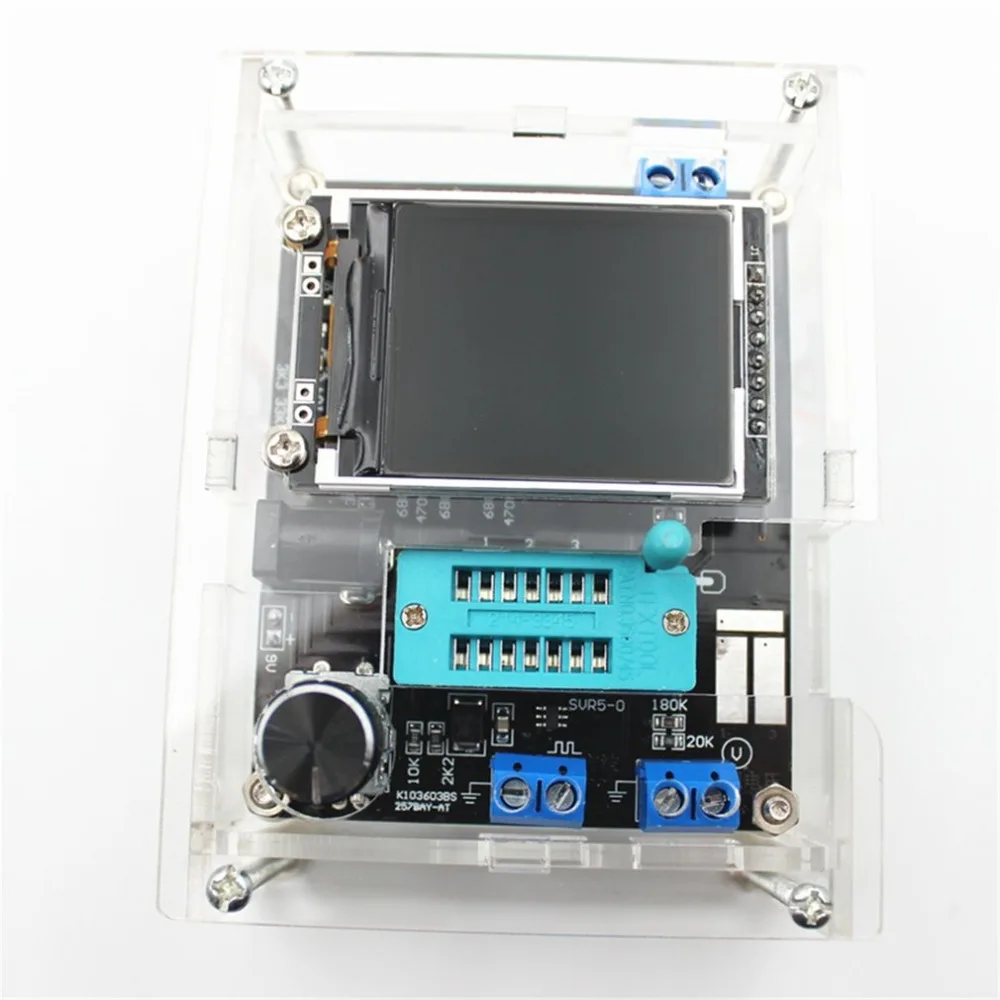Новый GM328 Полностью Собранный Транзистор тестер LCR диод емкость ESR метр ШИМ