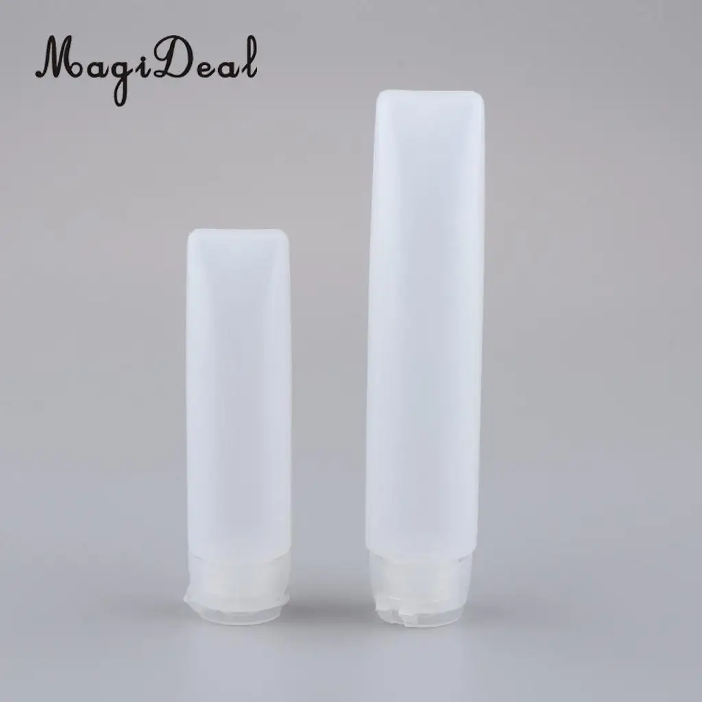 Kesoto 10x Empty Refillable Bottles Squeeze Tubes for Travel Lotions Wash Shampoo,5x30g, 5x50g
