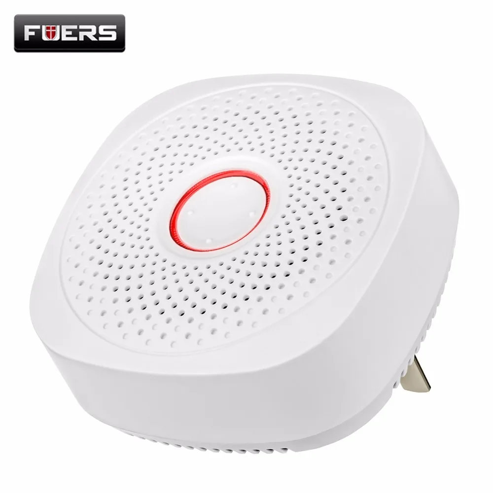 

Fuers 433MHZ Wireless Gas Detector Natural Gas Alarm Safety Device AC 220V Kitchen Security Gas Alarm Sensor for Home Security