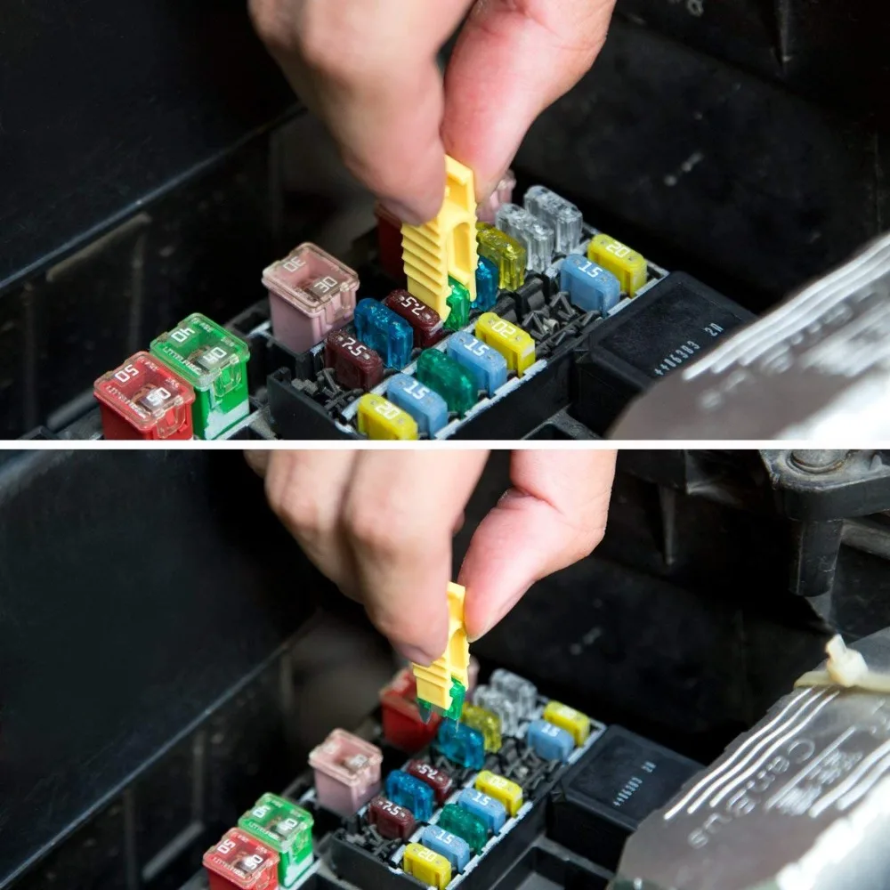 120 шт. автомобильный стандартный предохранитель среднего и малого размера, набор лезвий для автомобильного грузовика, коробка ATM, дополнительный предохранитель
