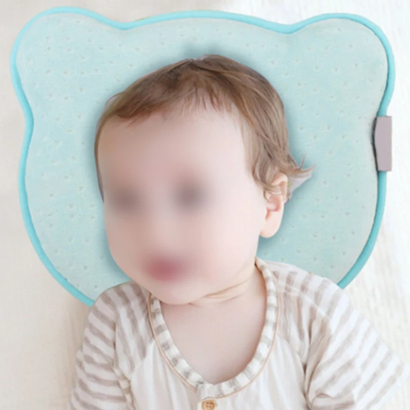 Memory Foam детские подушки дышащие детские подушки определенной формы для предотвращения плоской головы подушка для новорожденного 0~ 12 м
