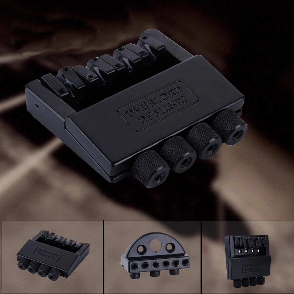 4 String Headless Electric Bass Guitar Bridge Guitar Part Black Alloy Guitar Bridge Musical Instruments Accessories 4 String Headless Electric Bass Guitar Bridge Guitar Part Black Alloy Guitar Bridge Musical Instruments Accessories