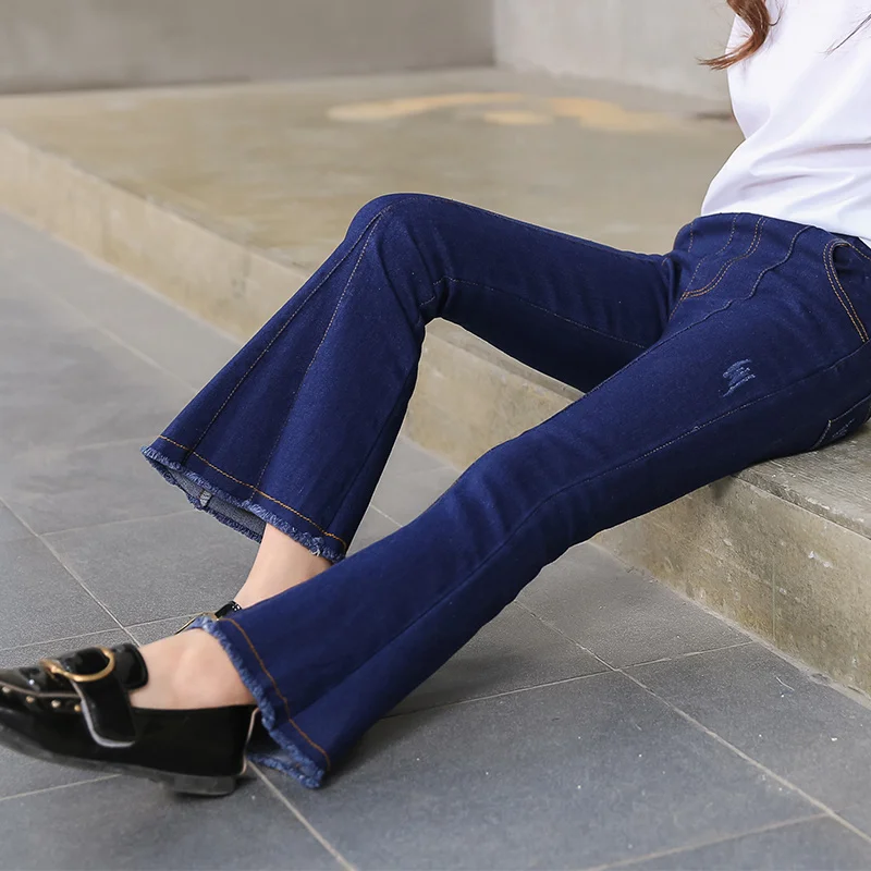 Fashion Girls Denim Bell bottoms Jeans 