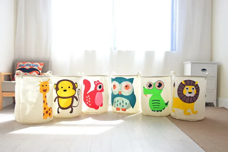 شحن مجاني! قدرة كبيرة الغسيل سلة الحيوان مطبعة القماش تخزين حالة حقيبة تخزين القطن مزيج التصميم