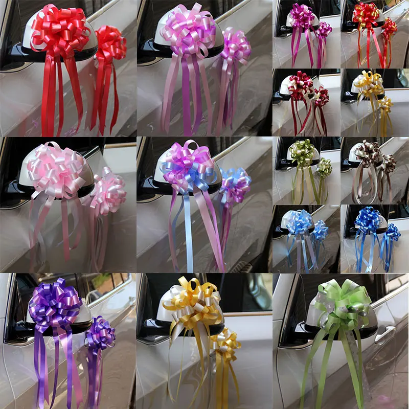 

Wedding Party Decoration DIY Romantic Hot Sale Pull Flower 10PCS/Lot Gift Packing Home Car Decoration Birthday Bow Ribbons