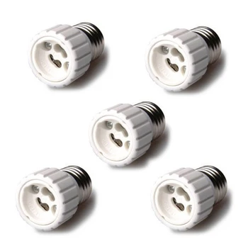 

New Hotsale Best Price In Aliexpress promotion E27 to GU10 Lamp Light Bulb Base Socket Converter Adaptor 5 pack