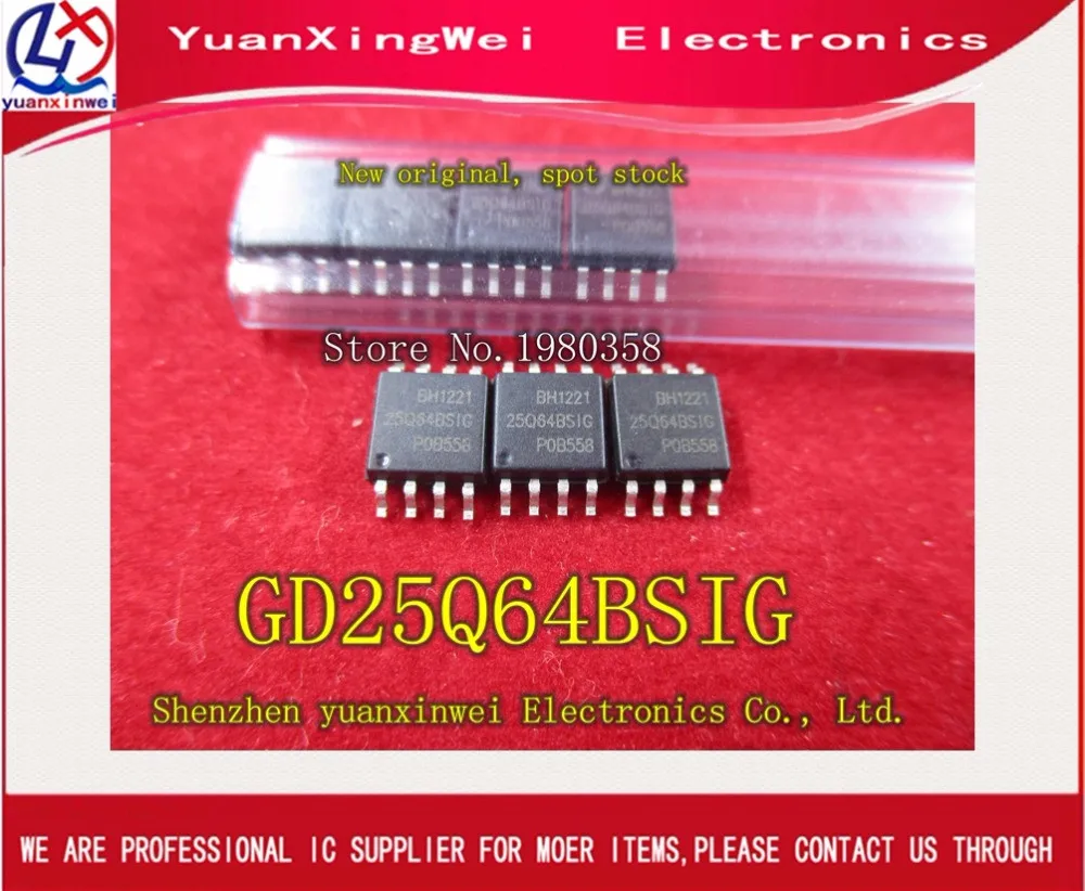GD25Q64BSIG GD25Q64B GD25Q64 25Q64BS 10 unids/lote, Envío Gratis ...