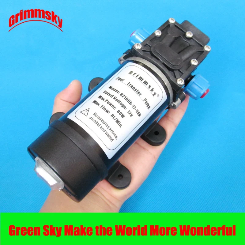 

high flow 8L/Min 12V DC 80W 12v car oil suction pump