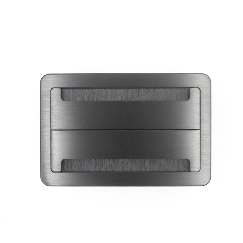 JOHO настольная розетка алюминиевая черная серебристая Панель стандарт ЕС открытого типа настольная розетка электрическая розетка с VGA HDMI аудио портом