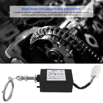 

generator starter DC 12/24V Disel Engine Flame Out Device Engine Stop Solenoid Valve Generator Parts and Accessories