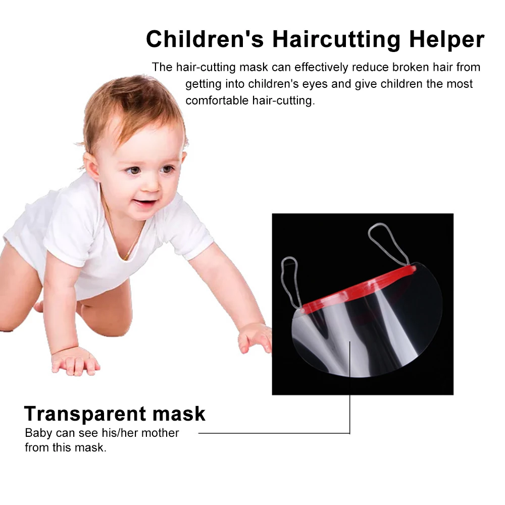 

50pcs Disposable Face Hairspray Shield Mask Trimmer Tool Shield Hair Salon Face Protection Mask Home Use Hair Cutting Tools