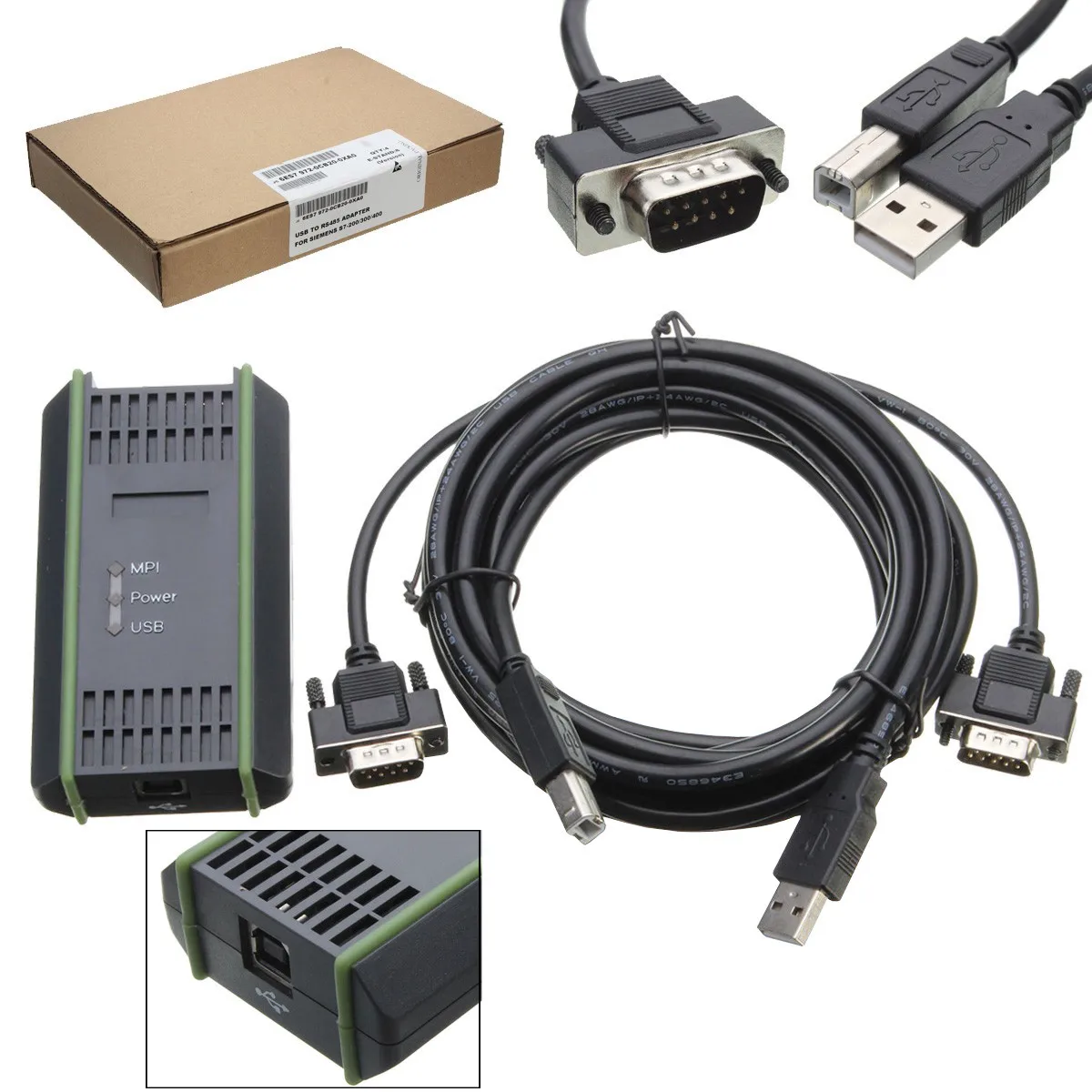 Поддержка переходной USB кабель для Siemens S7-200/300/400 PLC PPI MPI Communications 9-pin Замена для Siemens 6ES7972-0CB20-0XA0