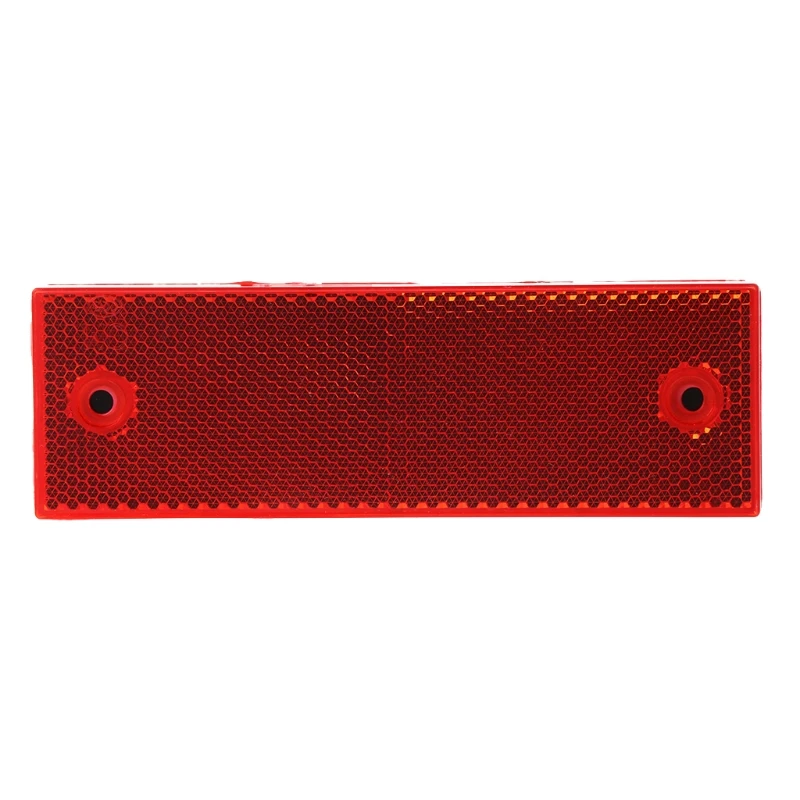 

Warning Reflective Safety Plate Reflector Stickers White Red For Car Truck