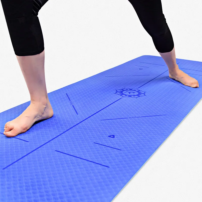 Tpe Yoga Mat 6mm Non Slip Eco Friendly Pad For Sports Balance