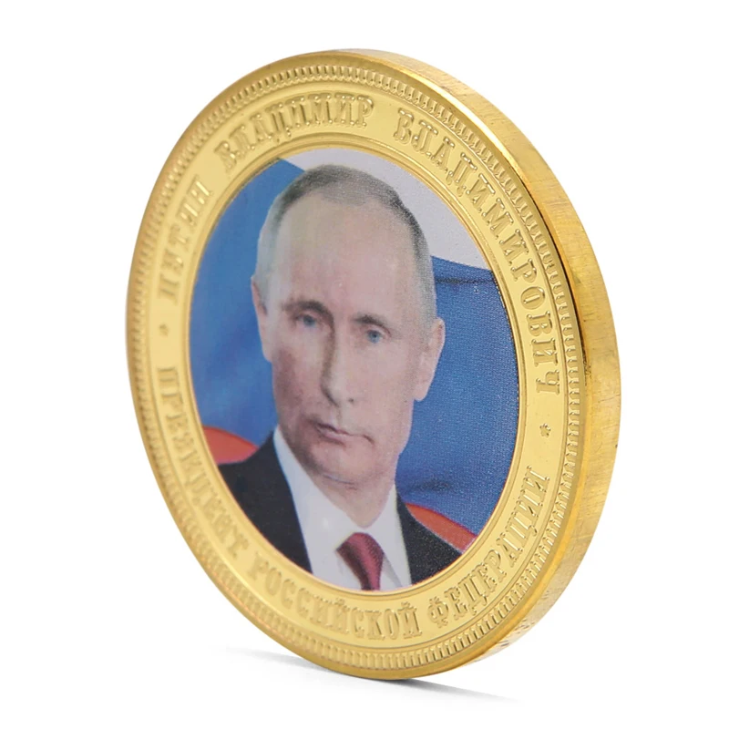 Россия Владимир Путин крымские карта Позолоченные памятная монета маркер