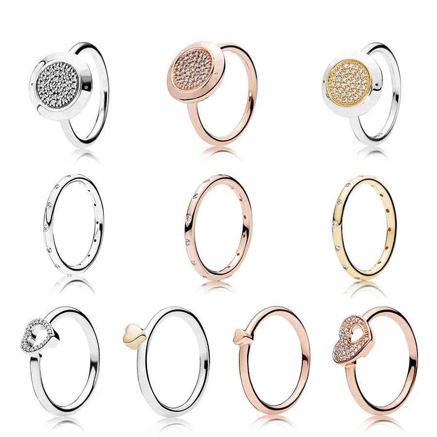

NEW 925 Sterling Silver Ring fashion Popular Charms Wedding Ring For Women Heart-shaped Lovers Autograph Rings DIY Jewelry