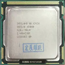 Процессор Intel Xeon X3430 (8 Мб кэш, 2,40 ГГц) LGA1156 настольный процессор 100% работает правильно настольный процессор