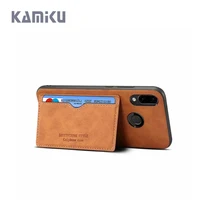 

KAMIKU Cell Phone Case For Huawei P20 Lite Case Pu Leather Back Cover For Huawei Case With Card Slot Mobile Phone Accessories