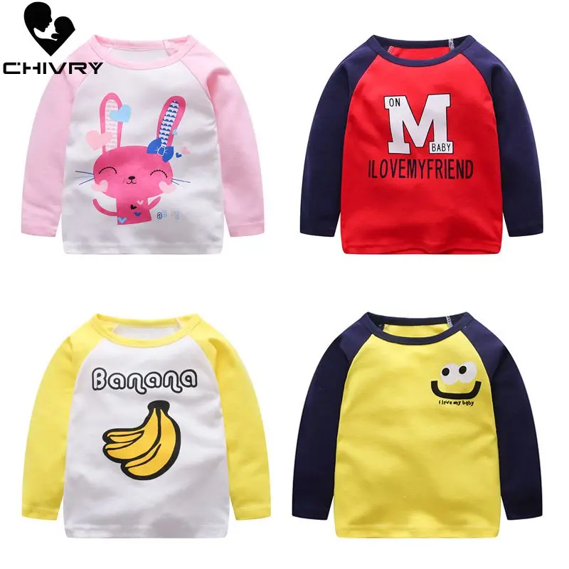

Chivry Summer Kids Boys T Shirt Cute Cartoon Print Short Sleeve Baby Girls T-shirts 100% Cotton Children T-shirt O-neck Tops Tee