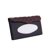 Кожаный Автомобильный тканевый ящик автоматический насос Кассетный аксессуары держатель креативные съемные наклейки коробка для салфеток органайзер для автомобиля