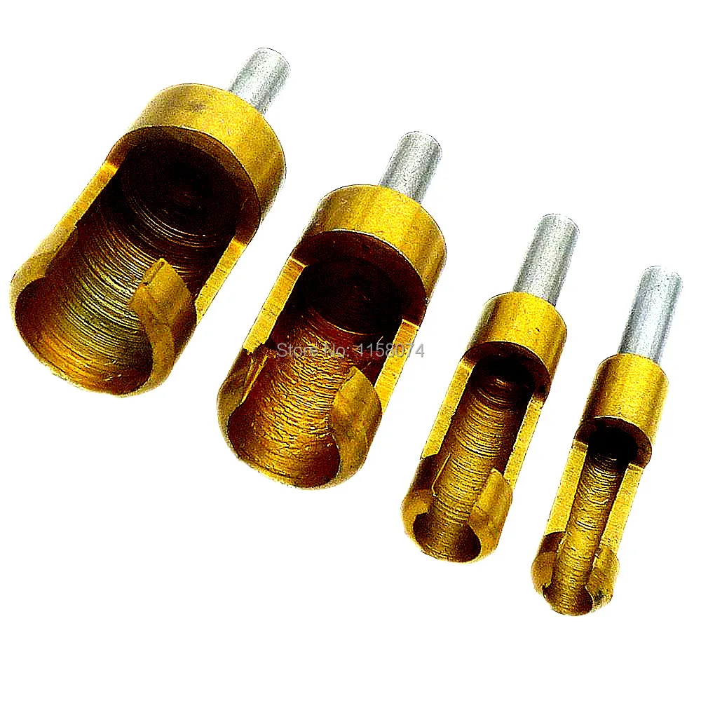 4x Carbon Steel Wood Plug Cutter 6mm 8mm 13mm 16mm Woodworker Wood